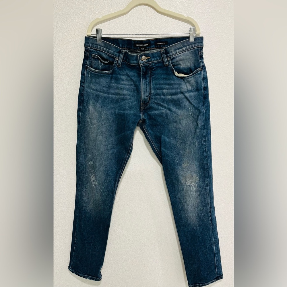 Michael Kors Men's Dark Blue Slim Jeans